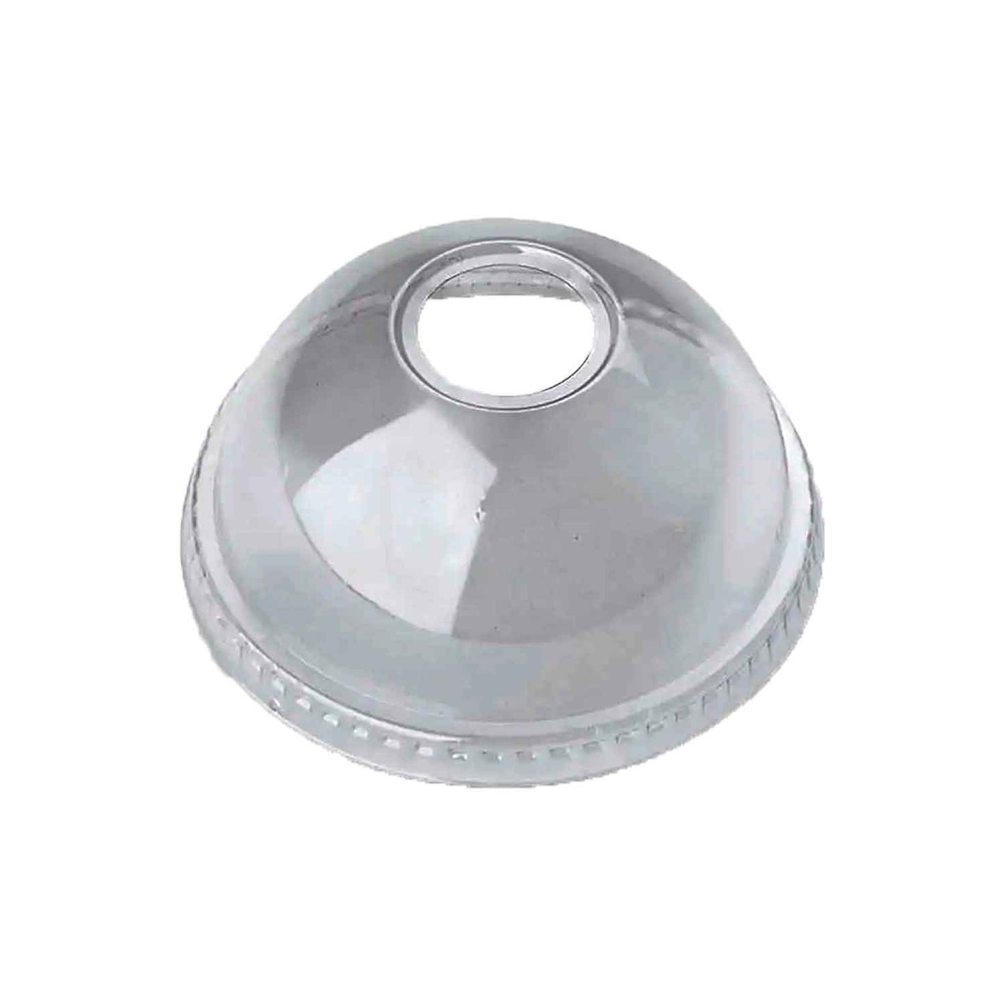PET Dome Lid with Hole for 8-10oz Clear Cold Cups 1000/case