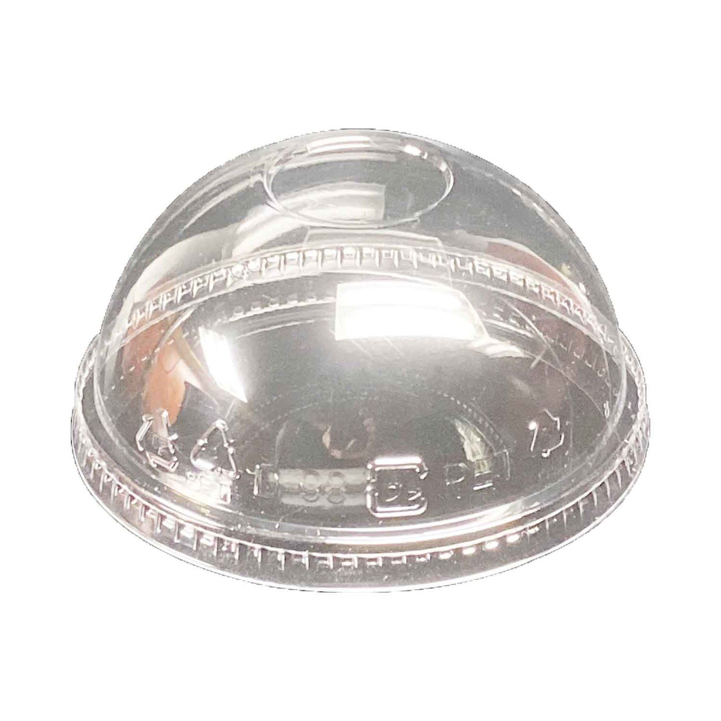 PET Dome Lid with No Hole for 12-24oz Clear Cold Cups 1000/case