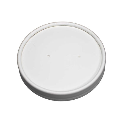 Deluxe Kraft + White Food Container Lids