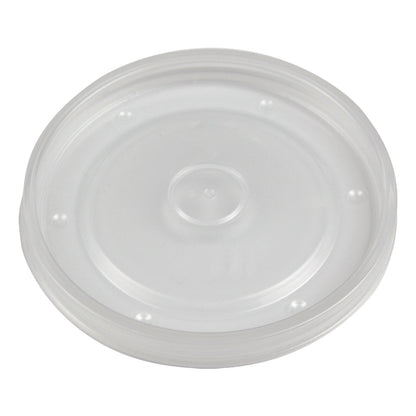 Deluxe Kraft + White Food Container Lids