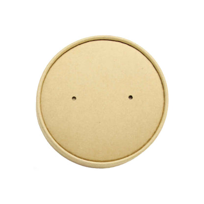 Deluxe Kraft + White Food Container Lids