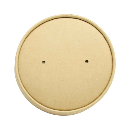 Deluxe Kraft + White Food Container Lids