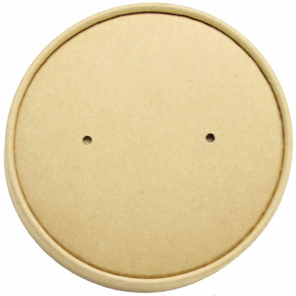 Deluxe Kraft + White Food Container Lids