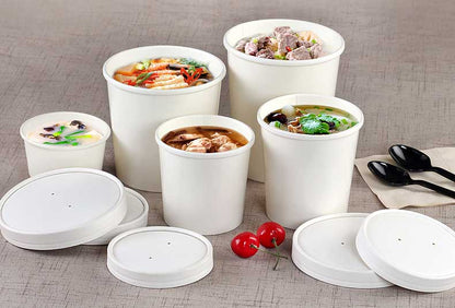 Deluxe Kraft + White Food Containers