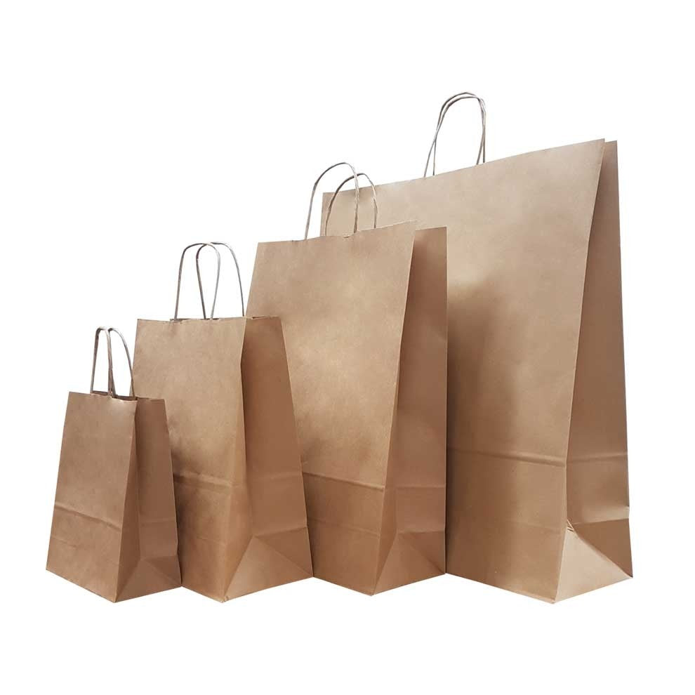 NatureBag Kraft Twisted Handle Bags