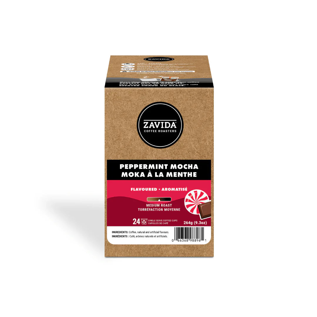 Zavida Peppermint Mocha Pods 24/box