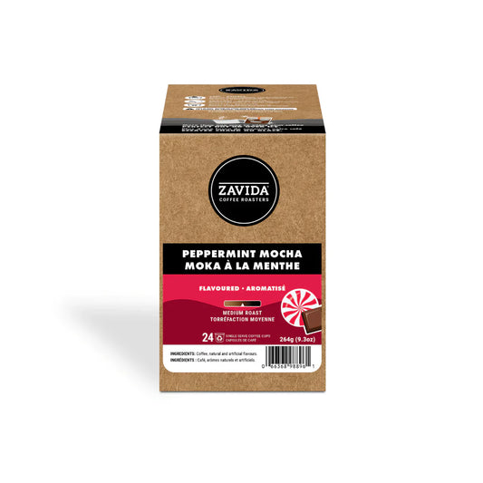 Zavida Peppermint Mocha Pods 24/box