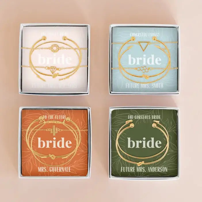 Custom Bracelets & Bangles Bridal Party Gift Set