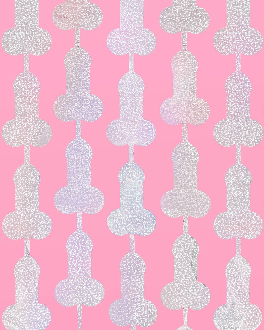 Bachelorette Party Penis Foil Curtain