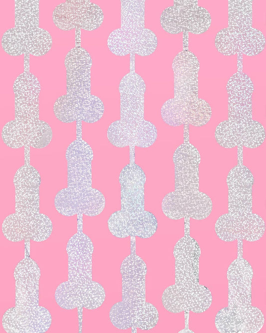 Bachelorette Party Penis Foil Curtain