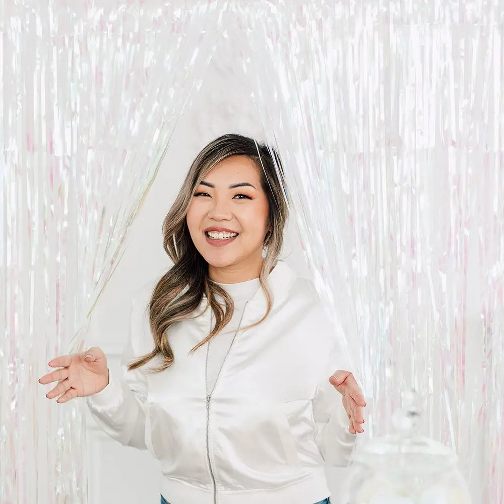 Metallic Foil Fringe Curtains