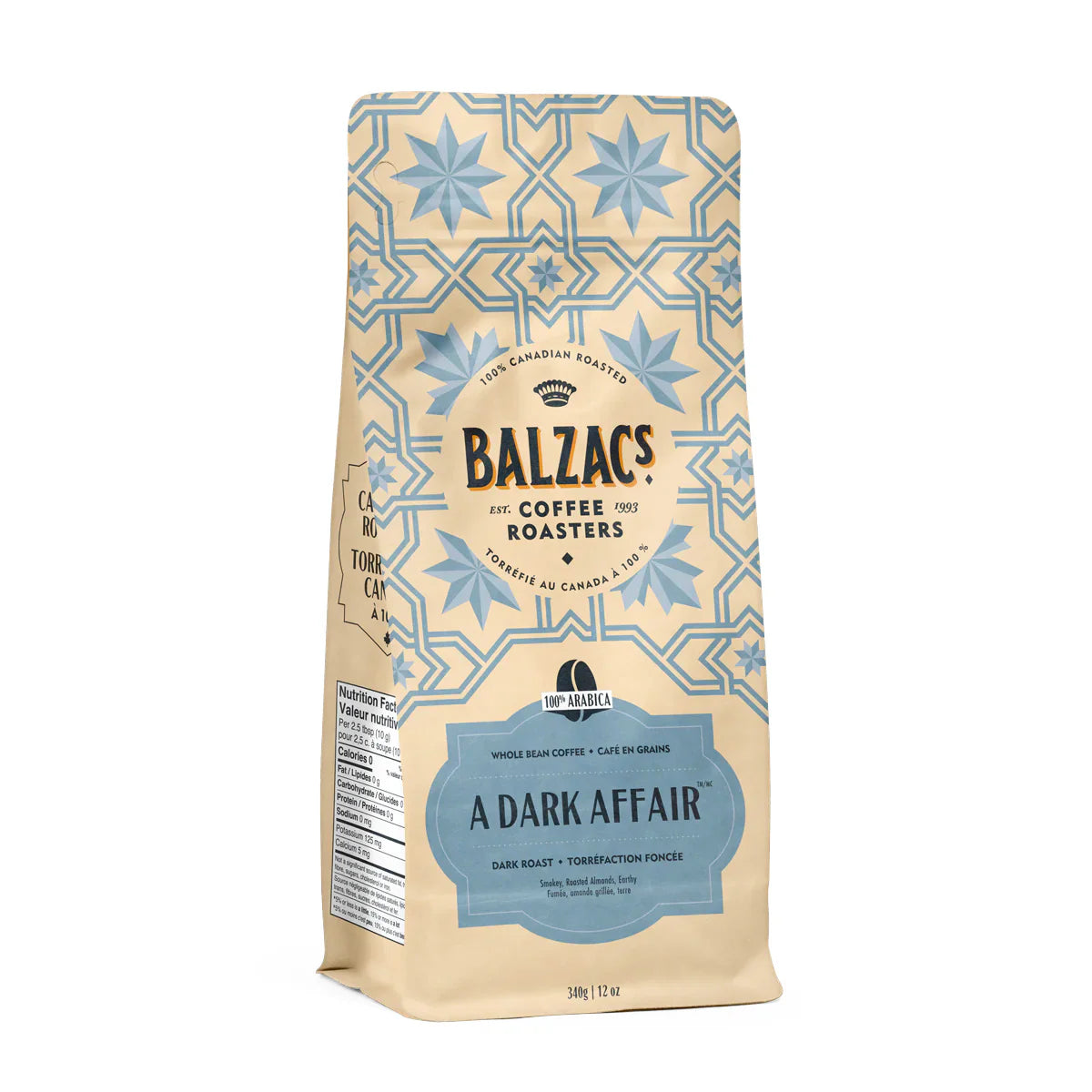Balzac's A Dark Affair Whole Bean Coffee