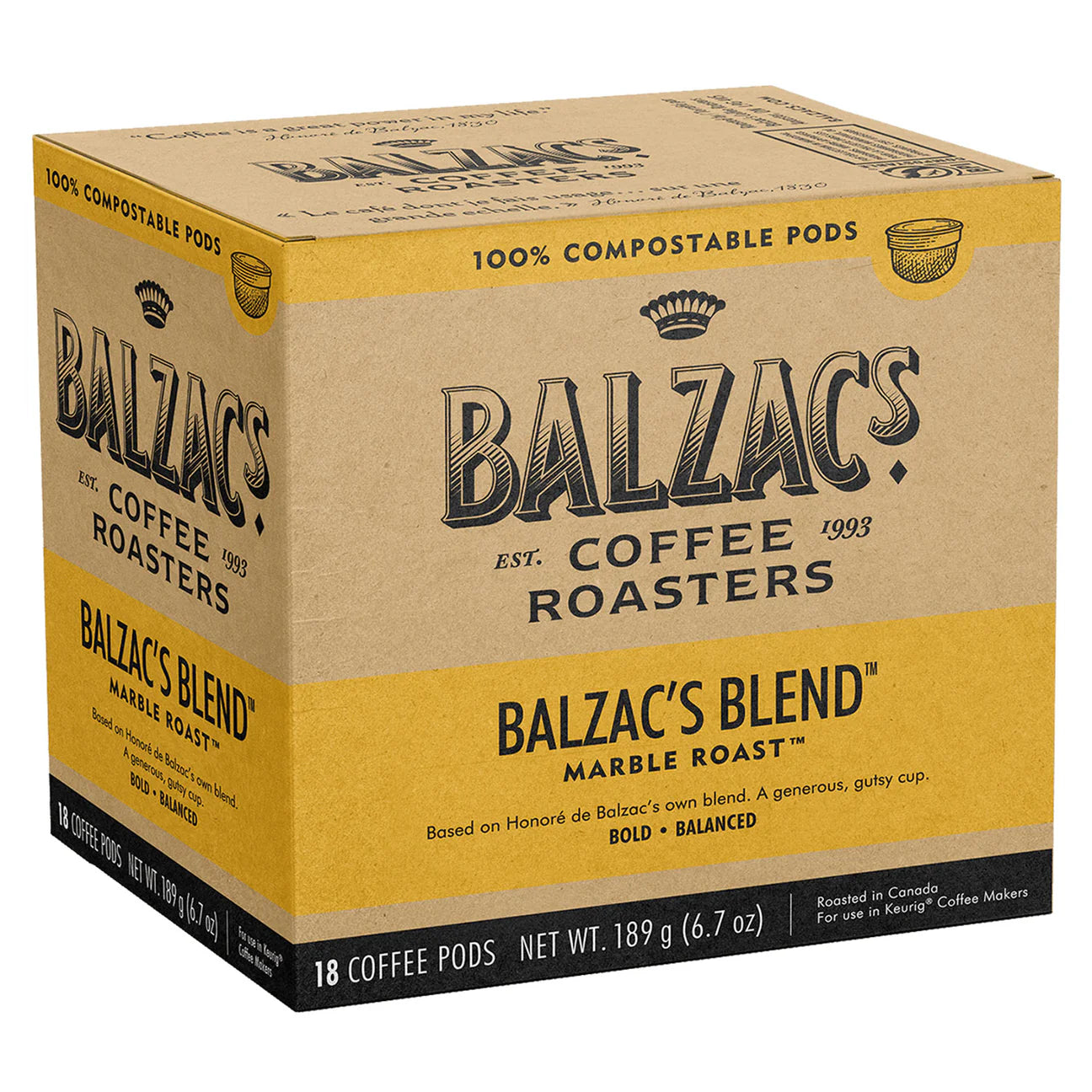 Balzac's Balzac's Blend Pods 18/box