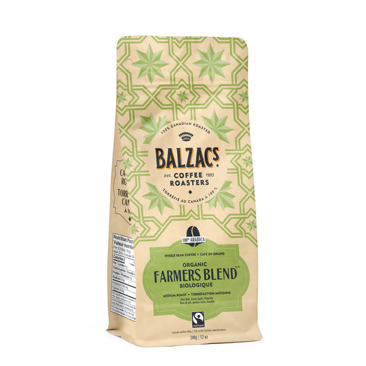 Balzac's Organic Farmer's Blend Whole Bean Coffee
