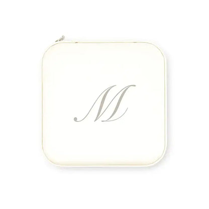 Custom White Travel Jewelry Case