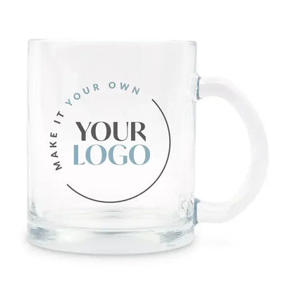 Custom Logo Glass Coffee Mug