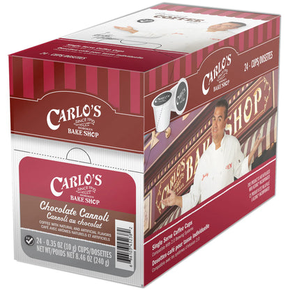 Carlo's Bake Shop Chocolate Cannoli Pods 24/box