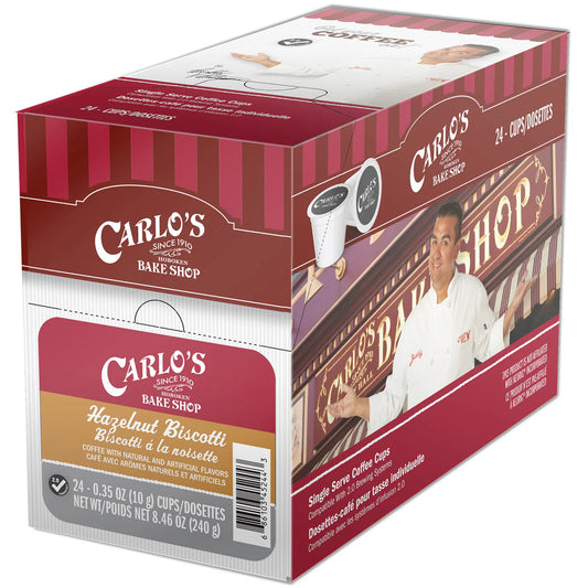Carlo's Bake Shop Hazelnut Biscotti Pods 24/box