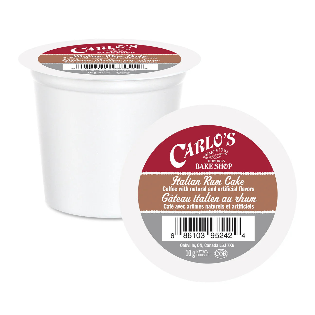 Carlo's Bake Shop Italian Rum Cake Pods 24/box