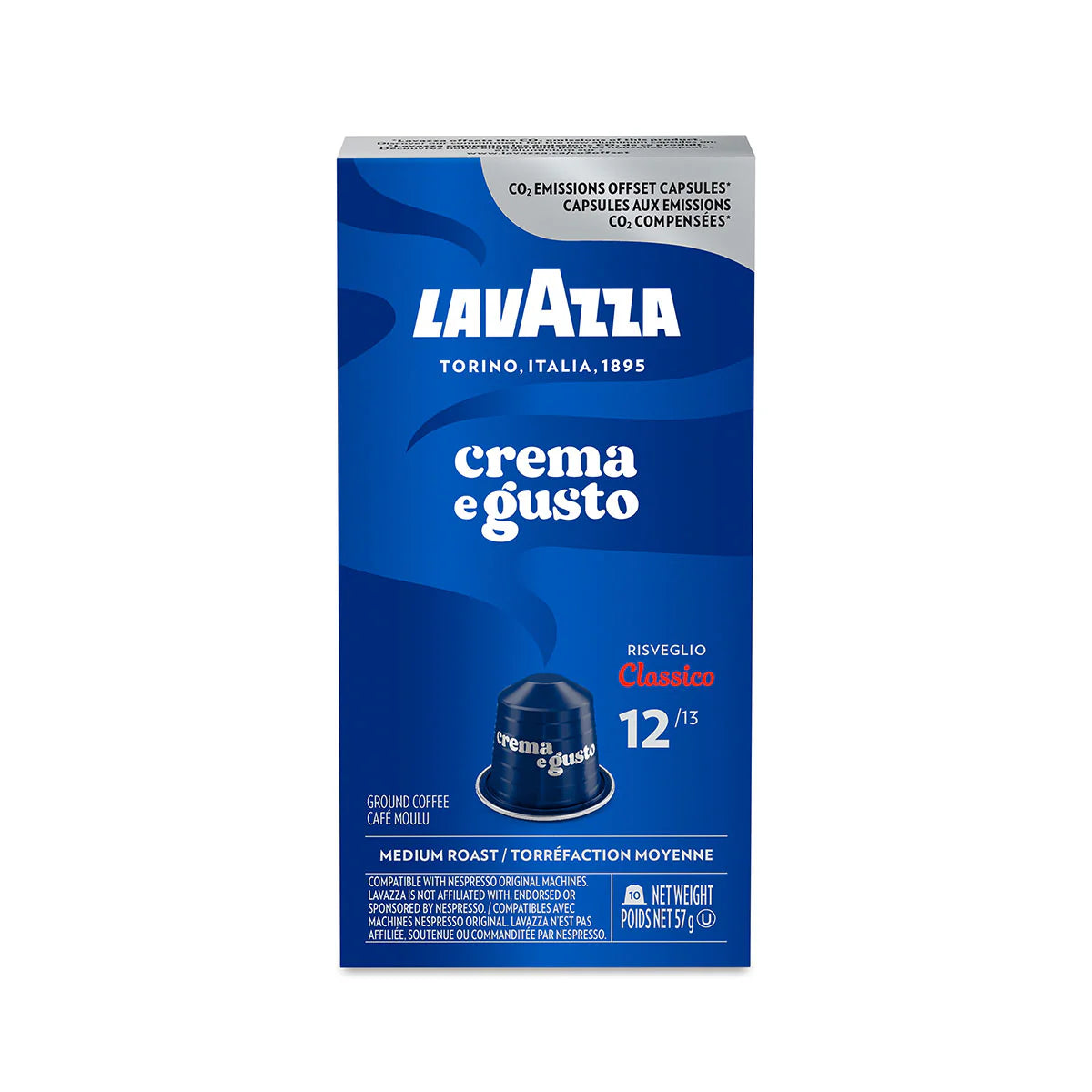 Lavazza Crema E Gusto Espresso Pods 10/box