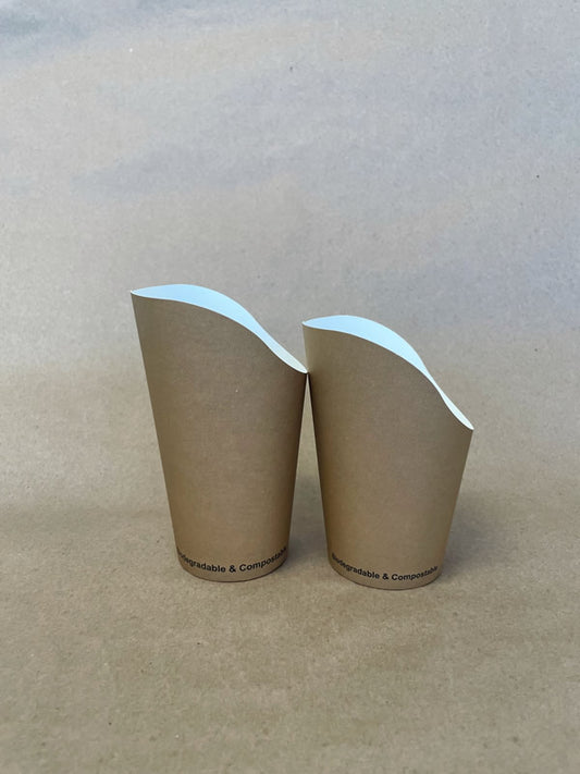 Kraft Chip Cup PLA lined 1000cs BPI