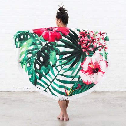 Custom Round Beach Towels