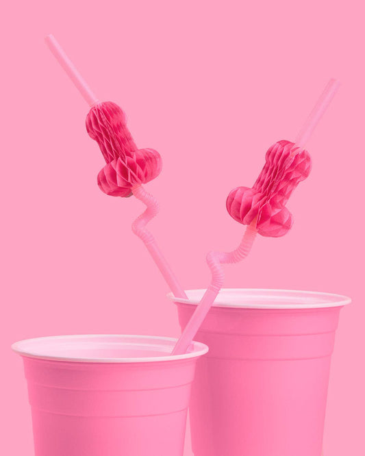 Bachelorette Penis Accordion Straws