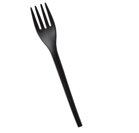 6.5" Black PLA Fork 1000cs BPI
