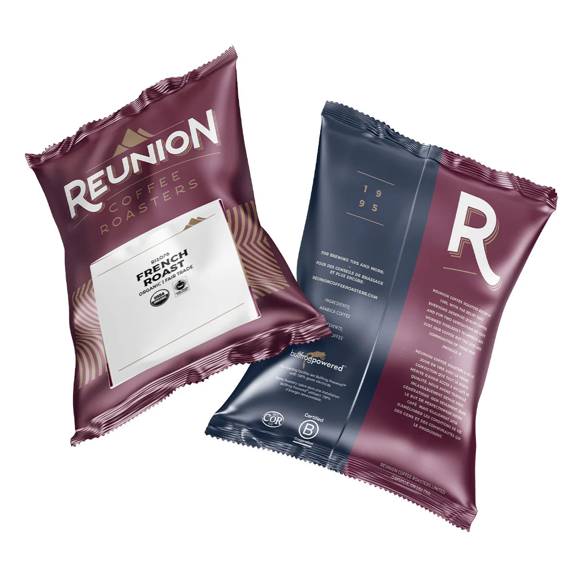 Reunion Island French Roast Coffee Portion Packets