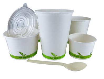 Green Century PLA Compostable Paper Soup Bowls