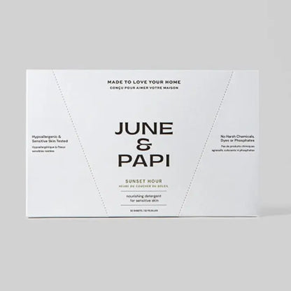 June & Papi Sunset Hour Laundry Detergent Sheets