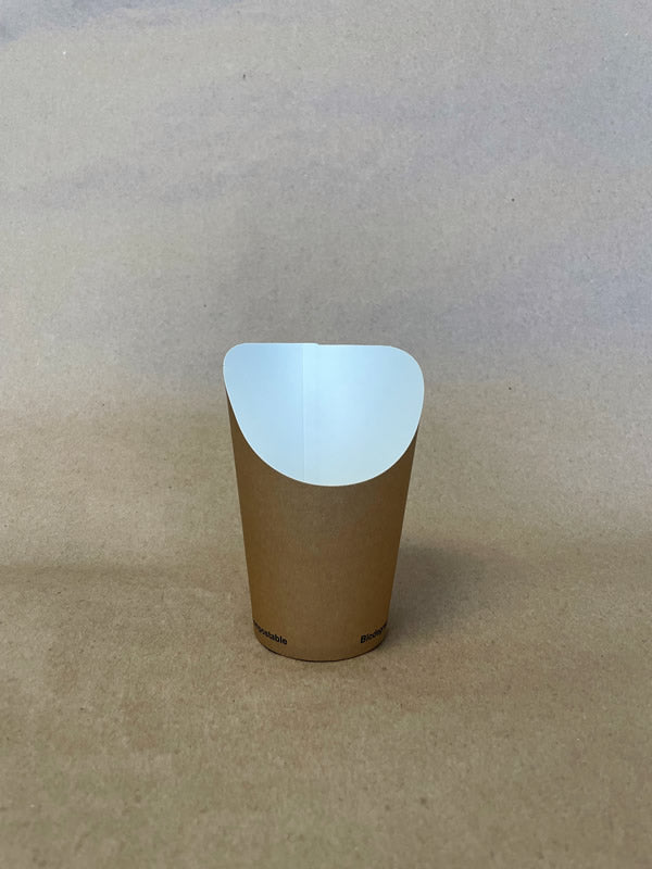 Kraft Chip Cup PLA lined 1000cs BPI