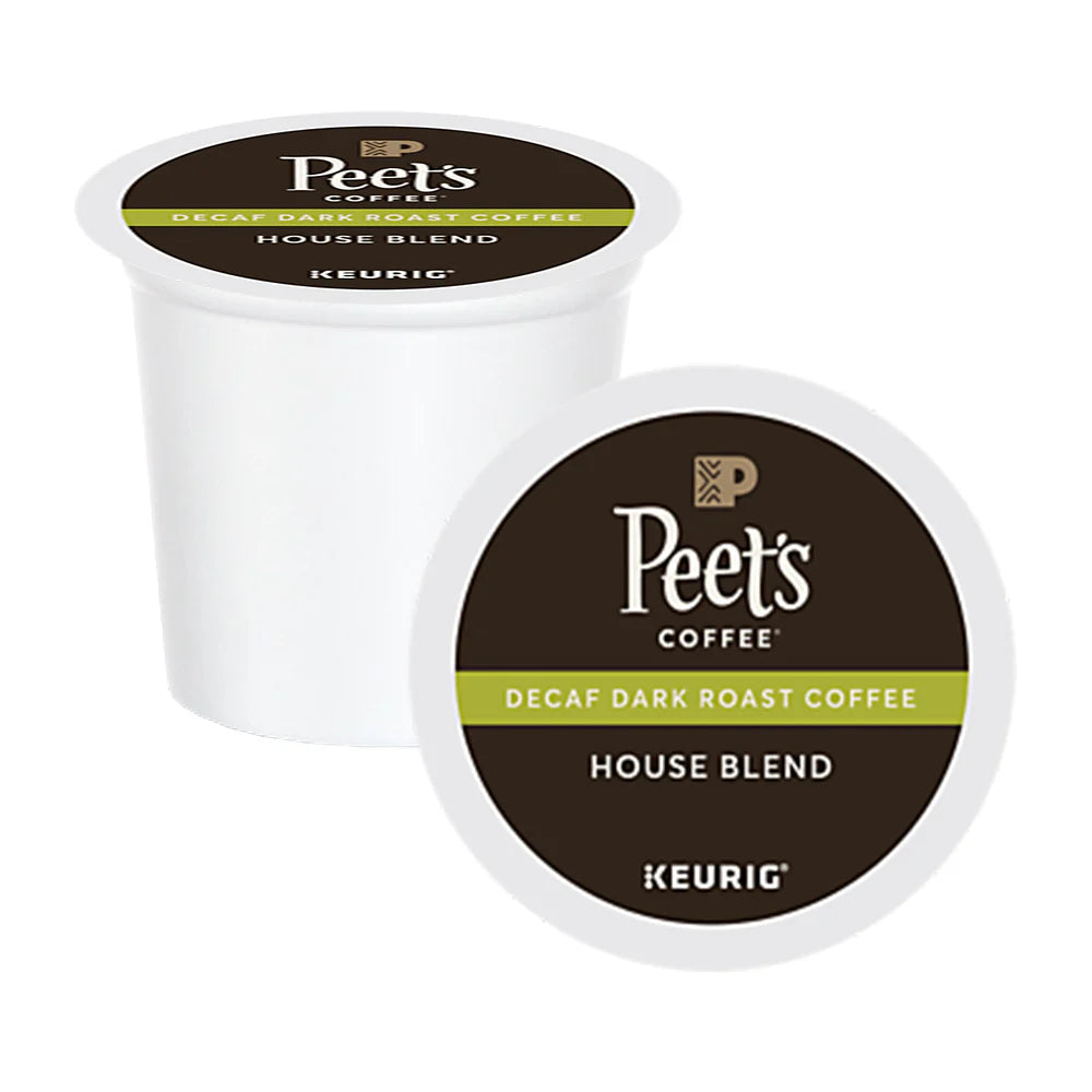 Peet's Decaf House Blend Pods 10/box