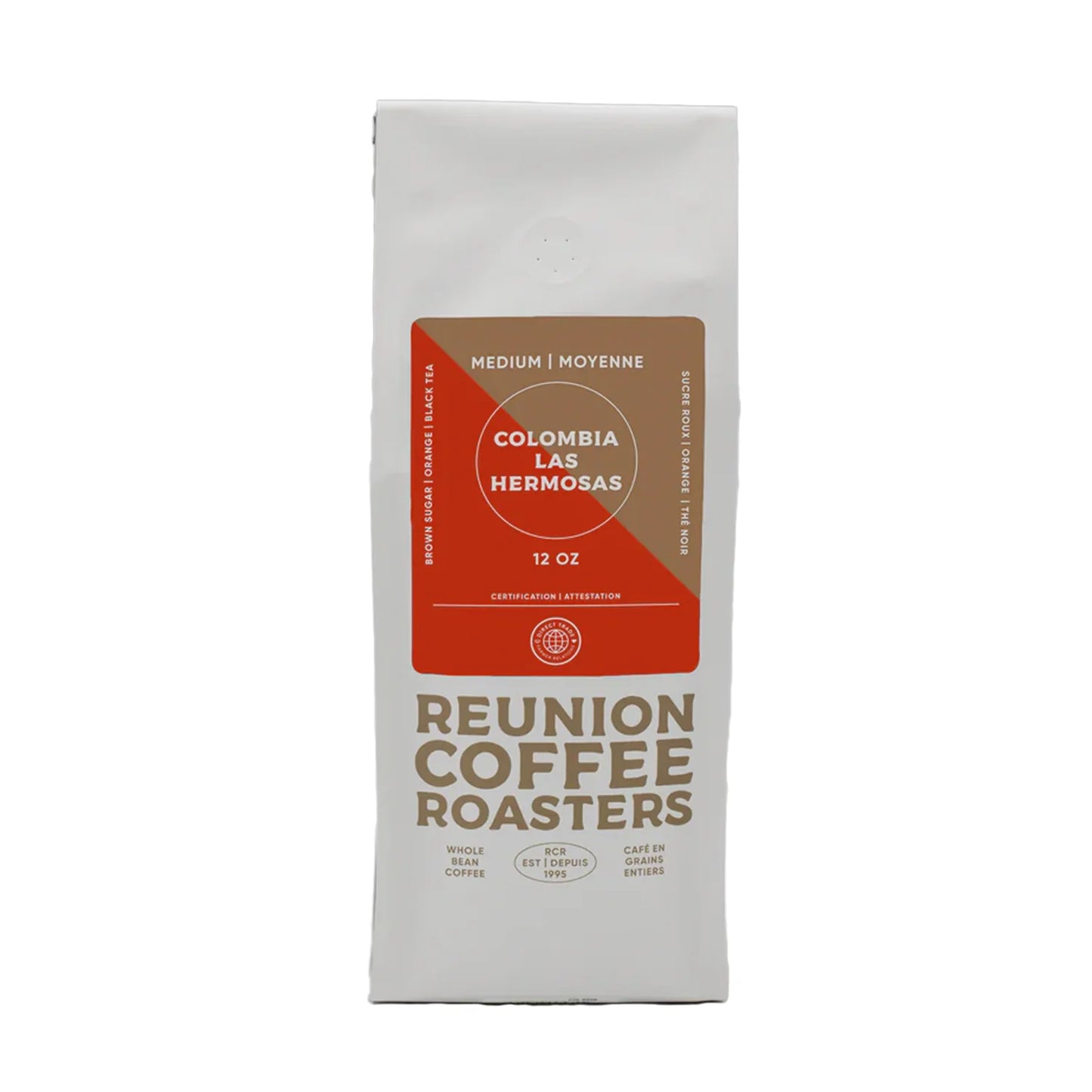 Reunion Colombia Las Hermosas Whole Bean Coffee