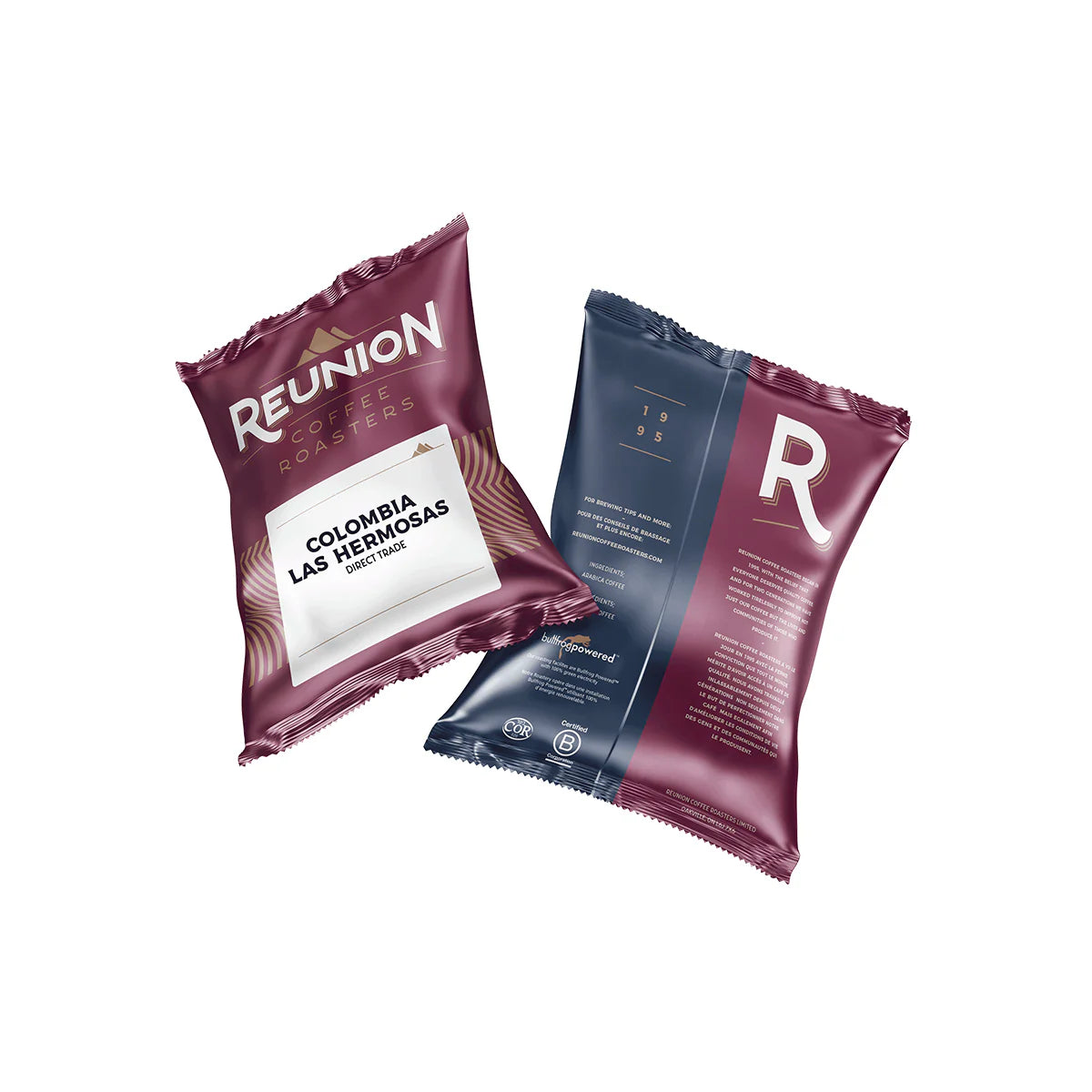 Reunion Island Colombia Las Hermosas 2oz Coffee Portion Packets