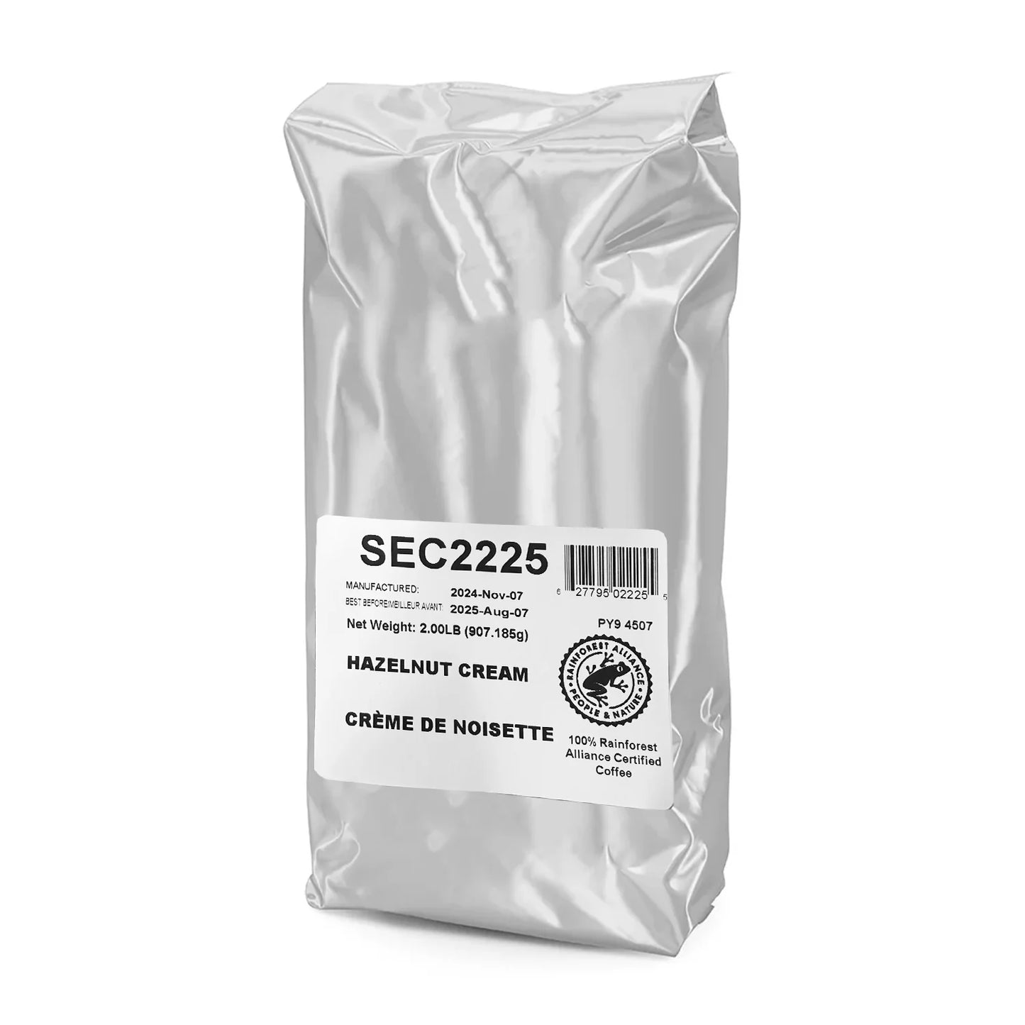 Second Cup Hazelnut Cream Whole Bean Coffee