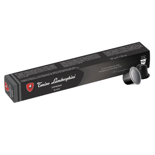 Tonino Lamborghini Black Blend Espresso Pods 10/box