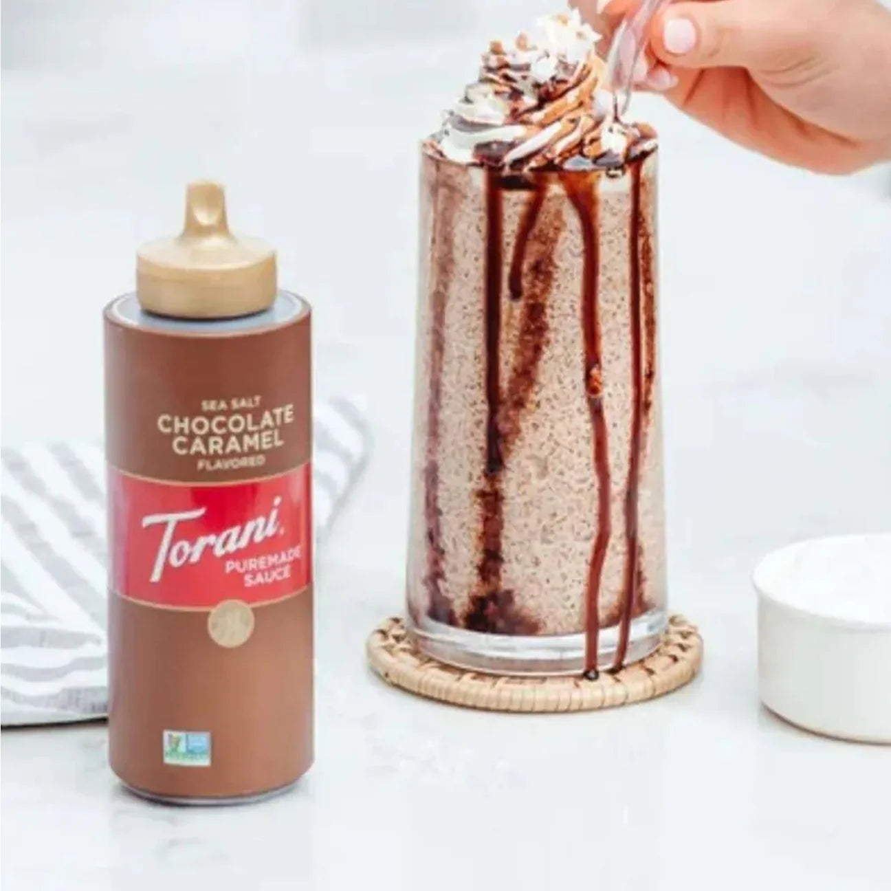 Torani Salted Chocolate Caramel Squeeze Sauce