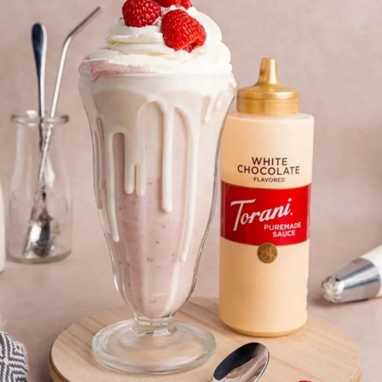 Torani White Chocolate Squeeze Sauce