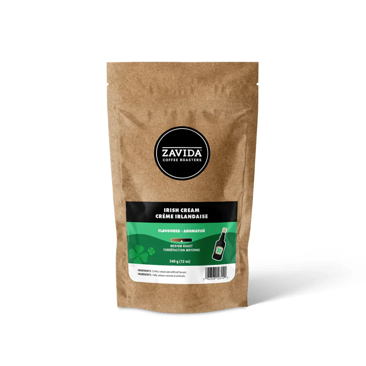 Zavida Irish Cream Whole Bean Coffee