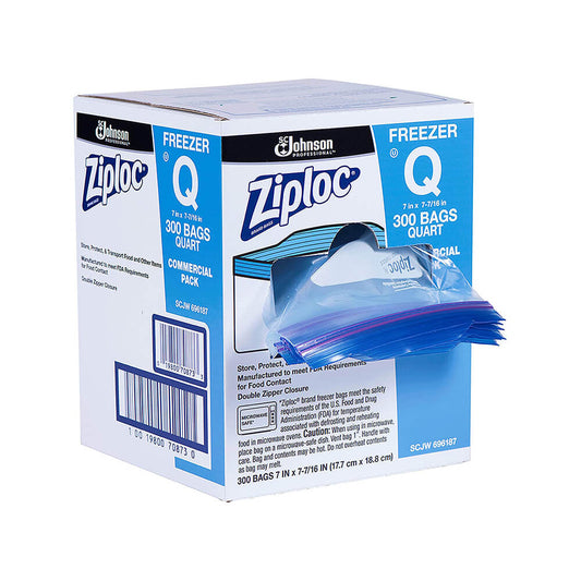 Ziploc Pro Freezer Quart 300/box